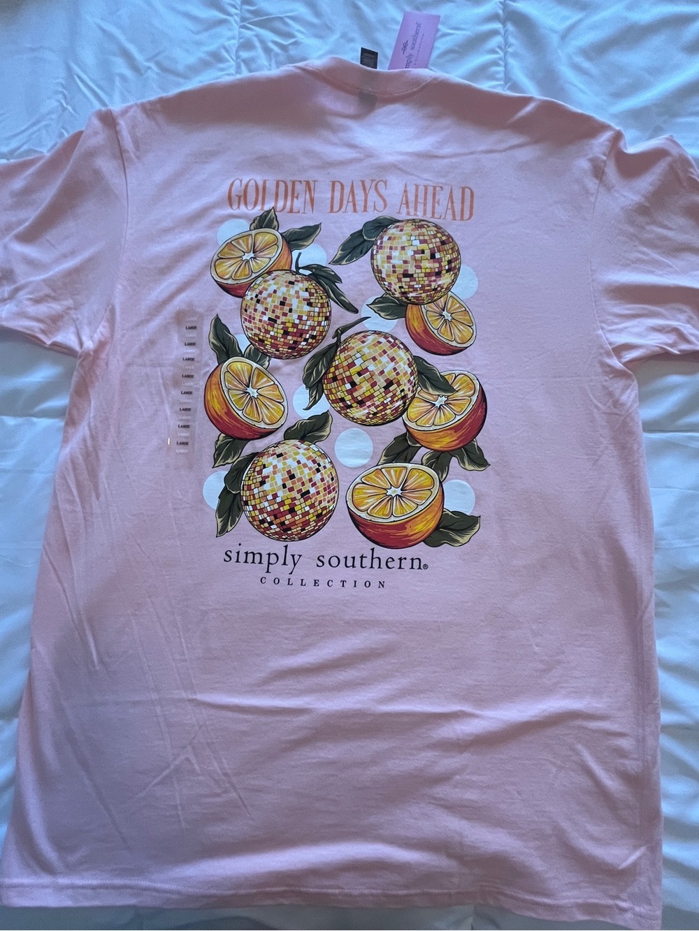 Simply Southern “Golden Days Ahead” Light Peach. Size Large